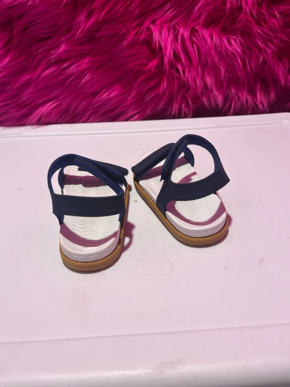 Kids Navy Blue Strappy NATIVE Sandals